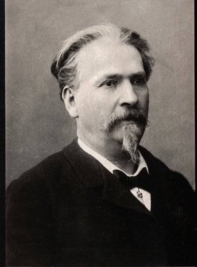 Porträt von Frédéric Mistral (1830-1914), französischer Schriftsteller und Dichter von French Photographer